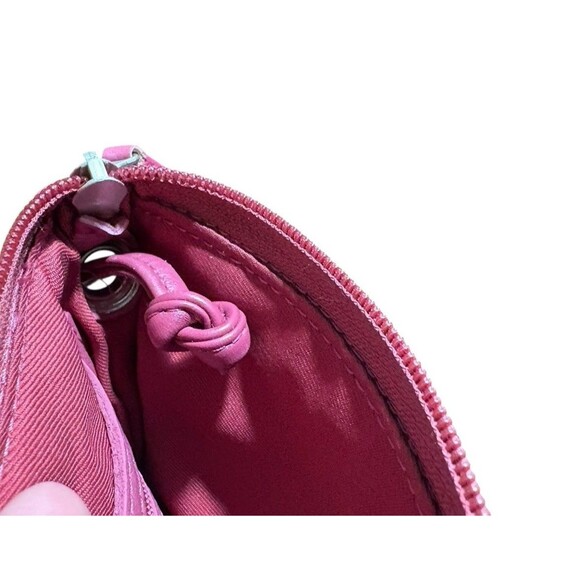 ILI New York Leather Crossbody Bag Purse Pink Raspberry Women’s Pebbled Leather - Picture 9 of 11